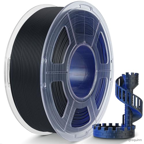 TECBEARS Matte PLA Filament Dual Colors, 1kg Black Blue - color: 1kg Black Blue