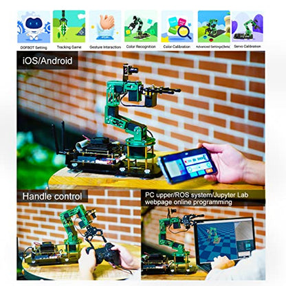 Yahboom 6DOF Raspberry Pi Robotic Arm Kit DOFBOT and K230 AI Vision Processing Camera Module