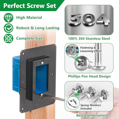 360Pcs Machine Screws #6-32#8-32#10-24 Bolt Nut Washer Kit,304SS - size: 360Pcs #6-32#8-32#10-24