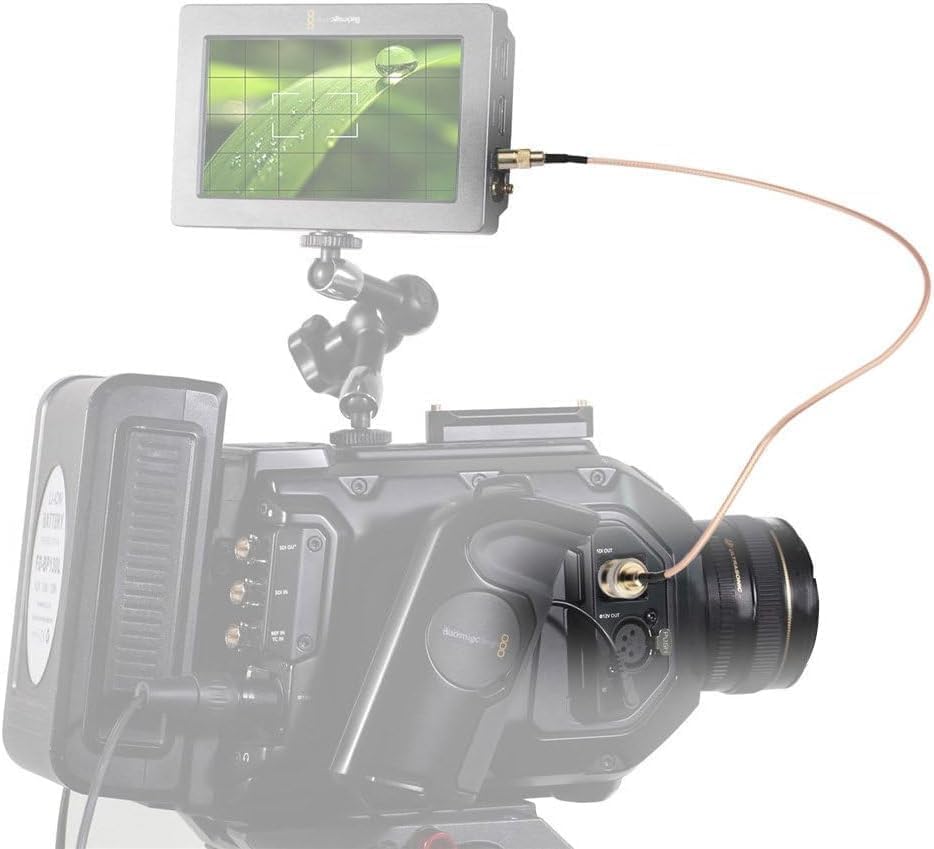 Superbat DIN to SDI BNC Cable 3ft for Blackmagic Video Assist RED Camera - style: din to bnc male
