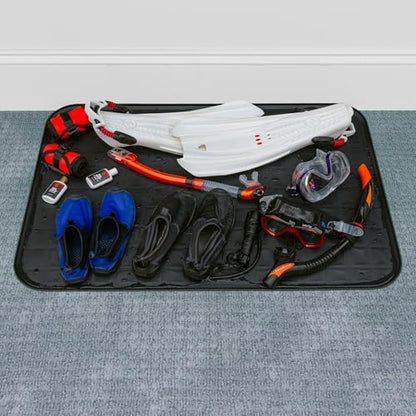 Scepter 37" L x 25" W Heavy Duty Utility Drip Tray, Black, 2-Pack