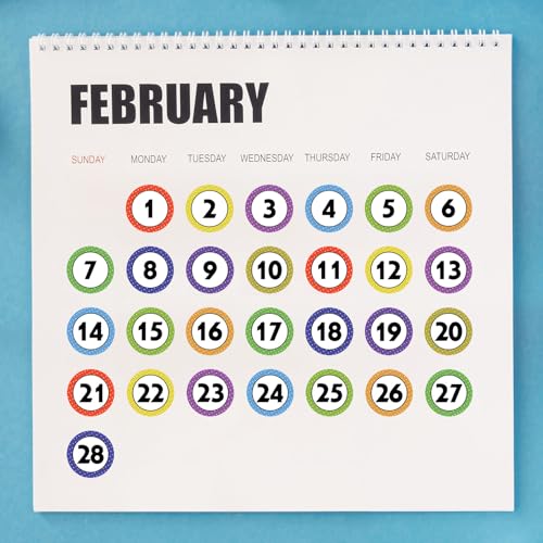 600 Pcs 1 Inch Number Stickers for Classroom 1-40 - color: 1-40 Stickers(600 Pcs)