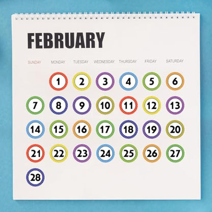 600 Pcs 1 Inch Number Stickers for Classroom 1-40 - color: 1-40 Stickers(600 Pcs)