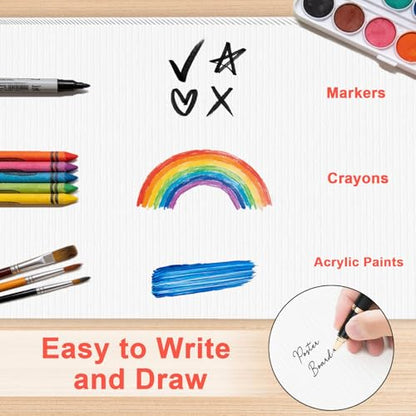 Corrugated Plastic Board 24" x 36", 5 Pack White Plastic Poster Board & Blank Yard Signs, 3/16 Inches Thick Double-Sided Poster Sheets for School Projects, Craft, Art, Garage Sale, Rent - size: 24" x 36"