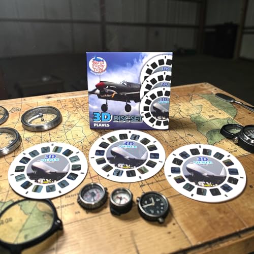 WARM FUZZY Viewfinder Reels Planes | 3 Reels & 21 HD 3D Images - color: Planes