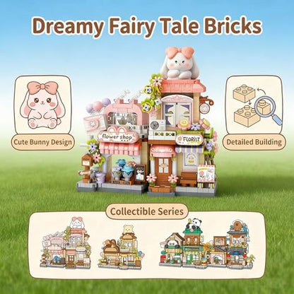 Capybara Hot Spring Retreat Mini Micro Building Blocks Toy Set - color: Capybara Hot Spring Retreat