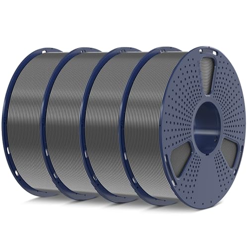 SUNLU PLA 3D Printer Filament, Grey, 4KG - color: Grey+grey+grey+grey, size: 4 kg