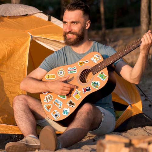 300Pcs Travel Camping Foam Stickers, Self-Adhesive Camping Stickers Outdoor Adventure Themed Sticker Decorations for DIY Arts Crafts Scrapbooks Party Favors School Activity Reward - style: Camping