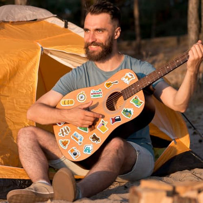 300Pcs Travel Camping Foam Stickers, Self-Adhesive Camping Stickers Outdoor Adventure Themed Sticker Decorations for DIY Arts Crafts Scrapbooks Party Favors School Activity Reward - style: Camping