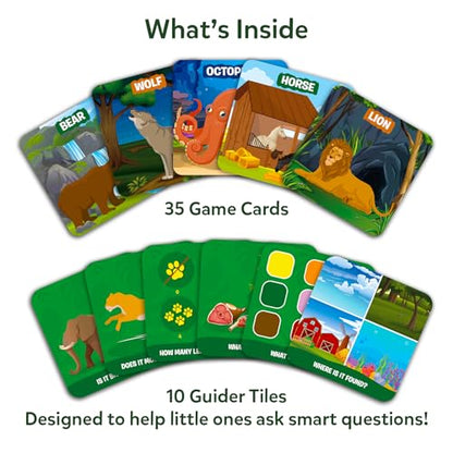 Skillmatics Guess in 10 Junior – Animal Kingdom, Card Game, Gift for Kids - style: 4. Junior Animal Kingdom