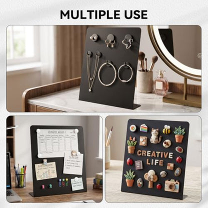 MIKEDE Magnet Display Board,3pcs 11.6"x9.8" Magnetic Stand with 12 Magnets