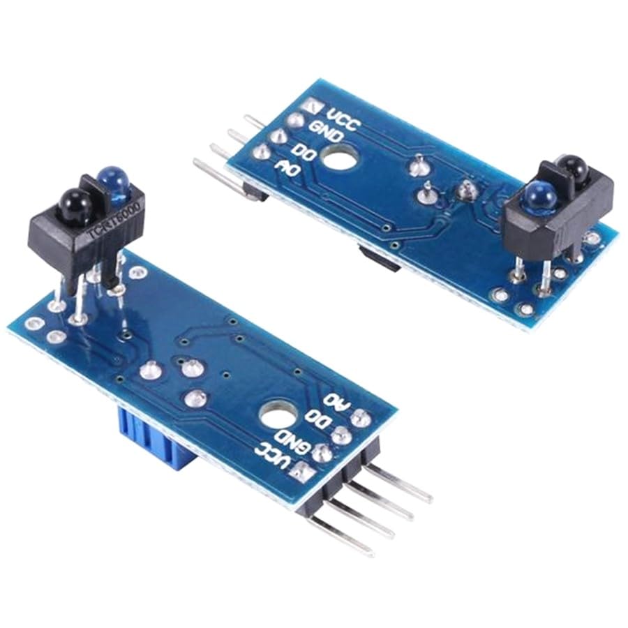 TCRT5000 Infrared Reflectance Sensor Module for Obstacle Avoidance, Line Tracking & DIY Robotics, 2 Pieces