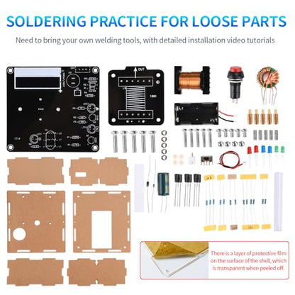 STEM Projects DIY Toys Soldering Practice Kit, Electric Magnetic Transmitter Educational Electronics Kit, Mini DIY Shooting Game Toy Gift for Teens Boys Girls