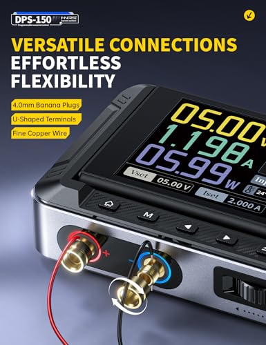 FNIRSI DPS-150 DC Power Supply Variable 30V 5A, 4-Digit IPS Flip Display - style: DPS-150+100W PD