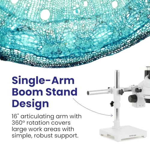AmScope SM-3T Professional Trinocular Stereo Zoom Microscope, WH10x - style: Microscope