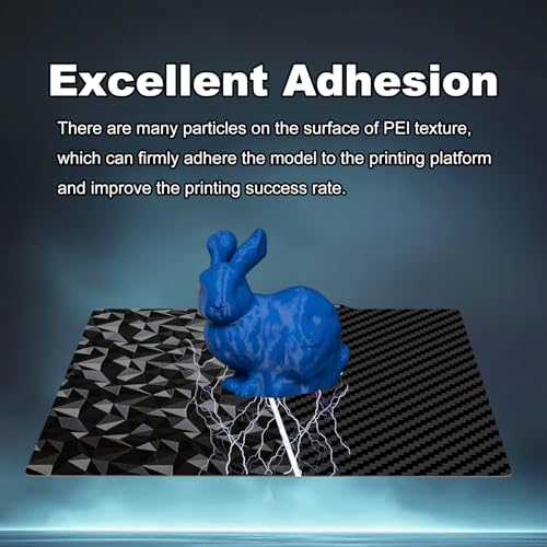 235x235mm 3D Printer Build Plate Smooth PEO+Smooth PET Spring Steel Sheet for Adventurer AD5X/5M/5M Pro Heated Bed (Carbon Fiber + Diamond Pattern) - size: 235x235(5M)