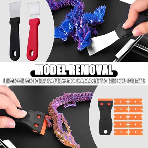 3D Printer Tools Kit,3D Printer Accessories Includes Nozzle Cleaning Kit,Deburring Tool Set
