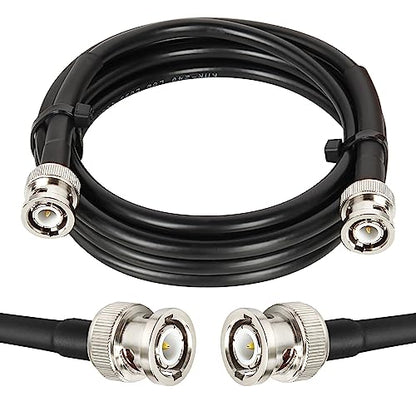 MOOKEERF RG8X BNC Male to BNC Male Coaxial Cable 5FT 50 ohm Ultra Low Loss for Antenna, RF Radio, Modem, Oscilloscope, Spectrum, Analyzer, Signal Generator - size: 5FT