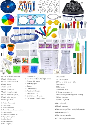 UNGLINGA 250+ Science Experiments Kits for Kids, Chemistry Set - style: science kit with 250 experiments