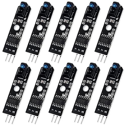 10pcs TCRT5000 Infrared Reflective Sensor Module - 5V Line Obstacle Avoidance Tracing Sensor for Smart Car Robot