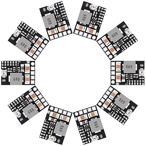 DROK 1.8V/2.5V/3.3V/12V/9V/5V Buck Converter Adjustable Pack of 5 - color: Black