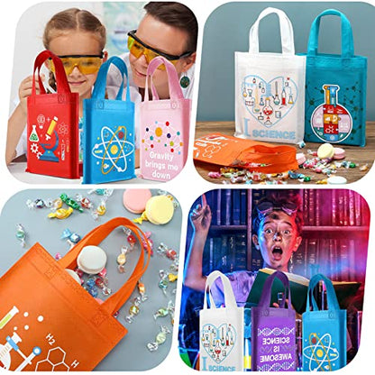 Ferraycle 24 Pcs Science Party Favor Bags, Stem Party Favor Bags, Blue - color: colorful
