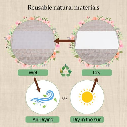 Blotting Paper for Flower Press, 20 Sheets Highly Absorbent and Reusable Blotter Paper for Flower Press Paper Craft 9 x 9 inch