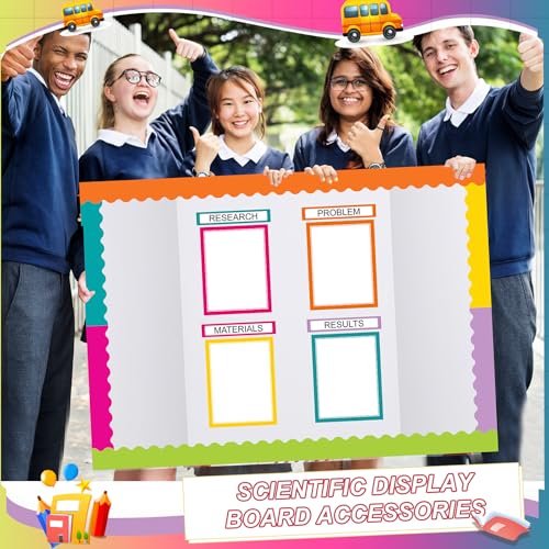 Fuyoooo 90 Pcs Science Fair Board Supplies, Colorful - style: Colorful