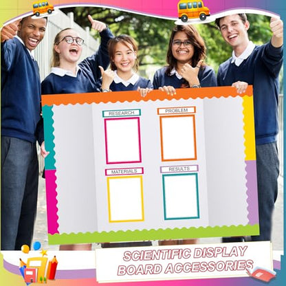 Fuyoooo 90 Pcs Science Fair Board Supplies, Colorful - style: Colorful