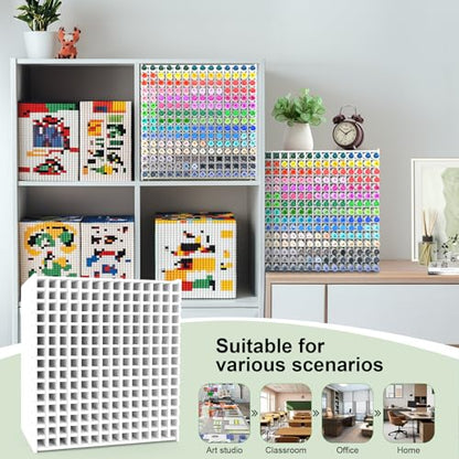 Marker Organizer, 210-Slot Marker Holder with Adjustable Dividers - size: 210 Holes