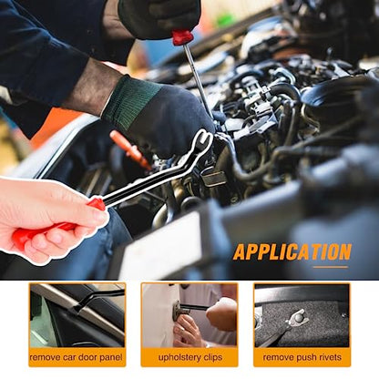GOOACC 501PCS Universal Car Clips Mixed Auto Bumper Fender Trim Door - color: 500Pcs Mixed Clips + 1 Remover