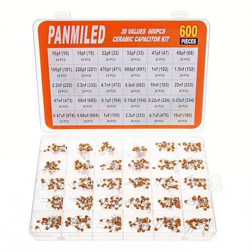 30 Values Ceramic Capacitor kit 10PF-680PF,1NF-68NF,0.1UF-10UF