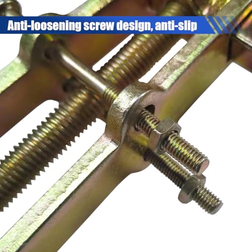 4" 2-Jaw Gear Puller, Adjustable Carbon Steel 2 Claws Flywheel Removal Tool, Universal Auto Separate Lifting Device Kit for Most Bearing Gear Pulley (Yellow) - color: Yellow
