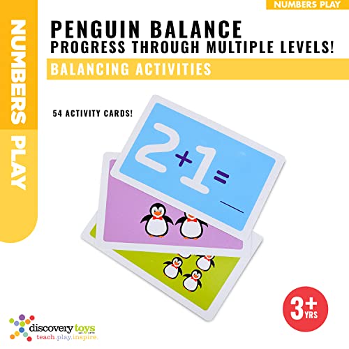 Discovery Toys Penguin Balance | Kindergarten Balance Math Game | Balance Counting Toys | Learning Stem Montessori Toys Educational w/Penguin Scale, Cards, Balancing Numbers for Kids