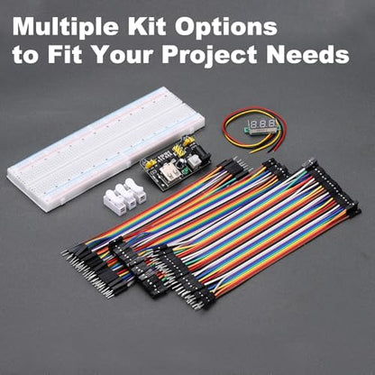 MECCANIXITY Breadboard Kit w/Power Supply Module 830 Tie-Points Breadboard