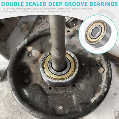 90PCS Carbon Steel Deep Groove Bearings Assortment Kits 623zz 624zz 627zz 685zz 687zz 693zz Double Sealed Carbon Steel Bearings Double Shield Deep Groove Bearings for VORON Printer - size: Mixed Sizes-90PCS, style: Carbon Steel