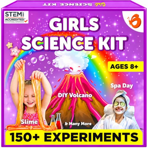 Butterfly EduFields 150+ Experiments Girls Science Kit for Kids Ages 8-12 - style: Girl Science Kit 8+