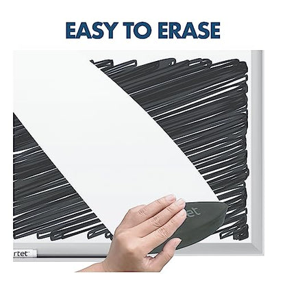 Quartet Magnetic Porcelain Whiteboard, 8' x 4' White Board, Premium, Duramax, Sliver Aluminum Frame (2548) - color: Silver, size: 96"W x 48"H