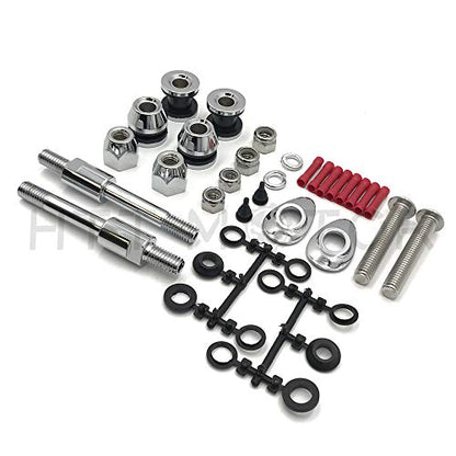 DH006- Compatible with HardDrive Sissy Bar Docking Hardware Kit (Chrome) 02-05 H-D Dyna FXD