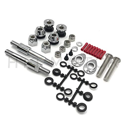 DH006- Compatible with HardDrive Sissy Bar Docking Hardware Kit (Chrome) 02-05 H-D Dyna FXD