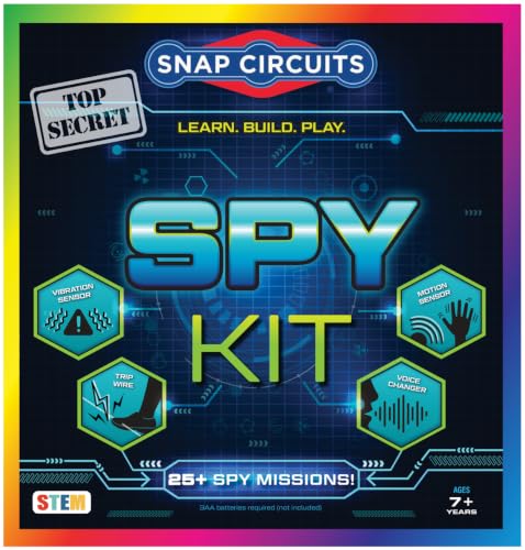 SNAP CIRCUITS Spy Kit STEM Toy, 25+ Activities for Kids Ages 7+