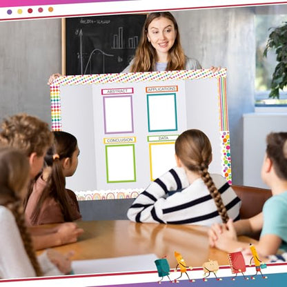 Fuyoooo 90 Pcs Science Fair Board Supplies, Colorful - style: Colorful