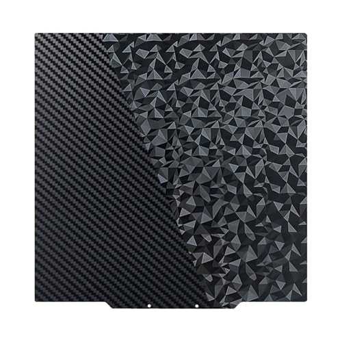 IdeaFormer Flexible PEO PET Build Plate 430x430mm,Double Sided Smooth Diamond PEO+Carbon Fiber PET Spring Steel Sheet No Magnetic Plate for Anycub Kobra 2 Max for Elegoo Neptune 3 Max/Neptune 4 Max - color: Diamond PEO+Carbon Fiber PET, size: 430x430mm No