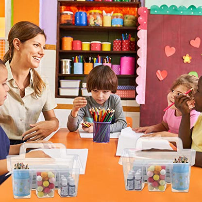 Maitys 6 Pcs Classroom Caddy Organizer with Handle, 4 Compartment