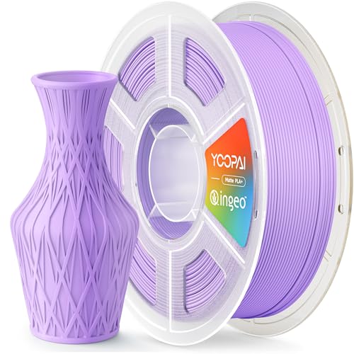 Matte PLA+ Filament 1.75mm, Soft Matte Finish, Reduced Layer Lines - color: Lilac Purple