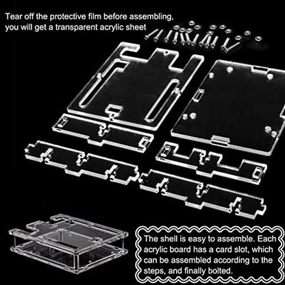 Uno R3 Case Enclosure New Transparent Gloss Computer Box Acrylic Transparent Protective Box for Arduino UNO R3