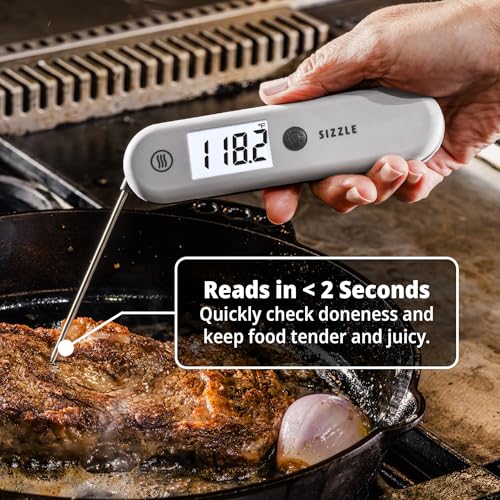 ThermoWorks Sizzle - Digital Meat Thermometer - 2-Second Waterproof, Red - color: Cayenne Pepper Red