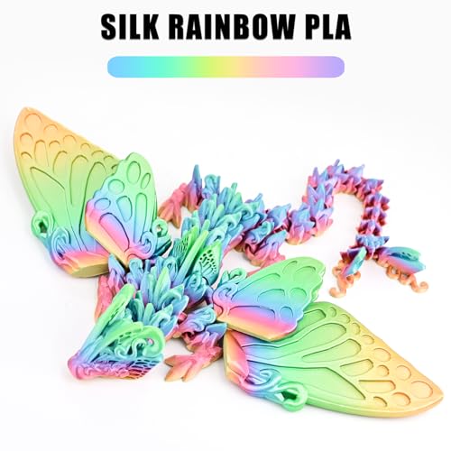 OVV3D Rainbow PLA Filament 1.75mm, PLA Silk PLA 3D Printer Filament Multicolor Silk Color Change Rainbow PLA Filament with Purple Pink Yellow Green Blue, 3D Printing Filament 3D Filament, 1kg - color: Rainbow Silk