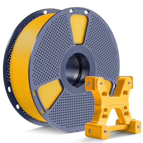 PETG Filament 1.75mm Mango Yellow, Ultra Tough, Heat Optimized, Odorless, 1kg(2.2lbs) SUNLU PETG 3D Printer Filament, Dimensional Accuracy +/- 0.02mm, Yellow - color: 1kg - Mango Yellow