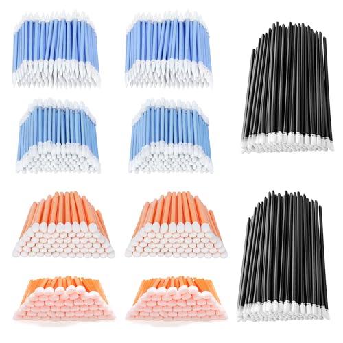 AAwipes Cleanroom Foam Tip Swab Set (5 Colors & Styles, 1000 Pack) Multi-Use Cleaning Swabs for Camera, Optical Lens, Arts & Crafts, Painting, Gun, Printer, Auto Detailing (FC502)
